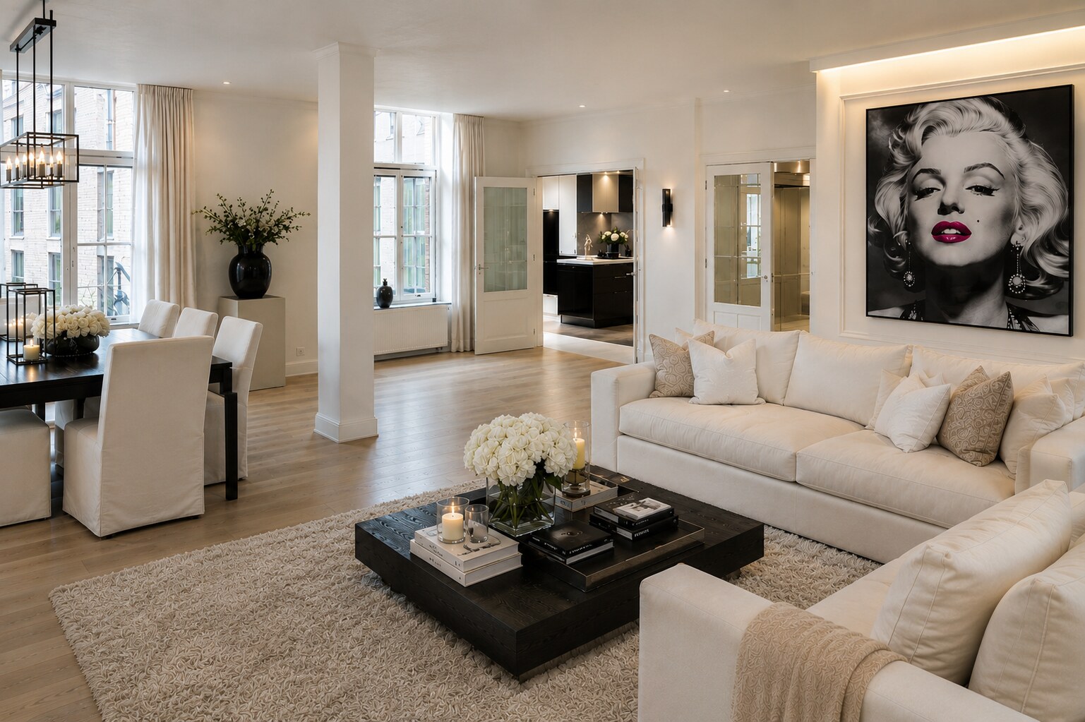 Bright residential interior designed by Marisa Smid